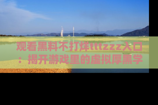 观看黑料不打烊tttzzz入口：揭开游戏里的虚拟厚黑学