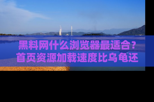 黑料网什么浏览器最适合？首页资源加载速度比乌龟还慢的体验真心吐槽！