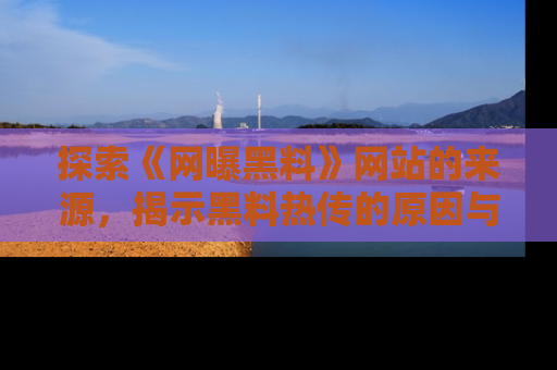 探索《网曝黑料》网站的来源,揭示黑料热传的原因与影响