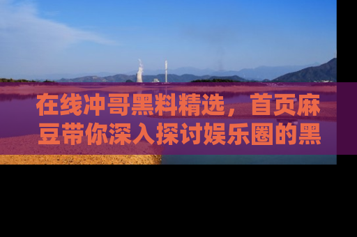 在线冲哥黑料精选,首页麻豆带你深入探讨娱乐圈的黑暗面