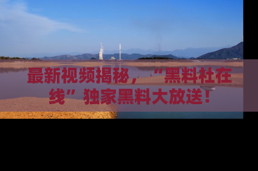 最新视频揭秘,“黑料社在线”独家黑料大放送!